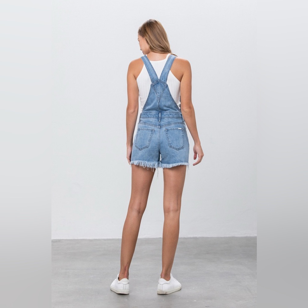 Insane Gene Jean Shorts Overalls Size Small - Picture 16 of 16